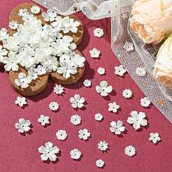 12 Styles ABS Plastic Imitation Pearl & Resin Bead Caps&nbsp;DIY-CJ0002-40