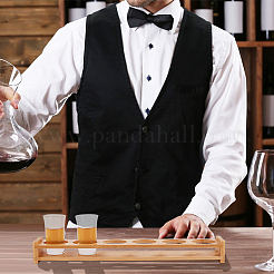 6-Hole Bamboo Shot Glasses Holder&nbsp;AJEW-WH0010-88