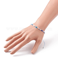 Adjustable Nylon Cord Braided Bead Bracelets&nbsp;BJEW-JB05791-02