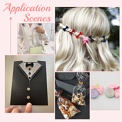 120Pcs 6 Colors Handmade Woven Costume Accessories&nbsp;WOVE-PH0001-18A