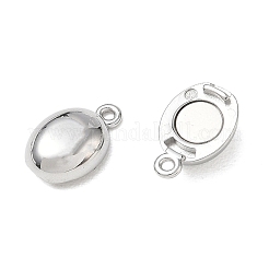 304ステンレススチール製マグネット留め具  オーバル  ステンレス鋼色  オーバル  15x7.5x6.5mm  穴：1.1mm&nbsp;SA-CBAA284-03G-P