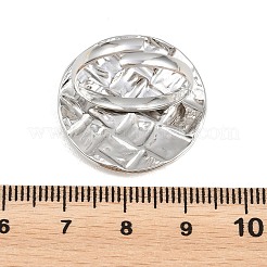 304ステンレススチールカフオープンリング  ラウンド  ステートメントリング  ステンレス鋼色  25mm  内径：17mm&nbsp;RJEW-F202-02D-P