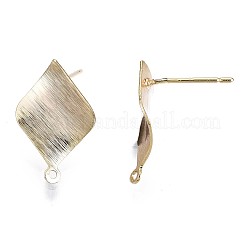 Brass Stud Earring Findings&nbsp;X-KK-T056-28G-NF