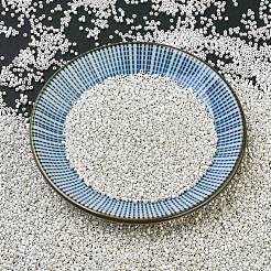 MIYUKIデリカビーズ  シリンダー  日本製シードビーズ  11/0  （db0551f）マットスターリングメッキ  1.3x1.6mm  穴：0.8mm  約2000個/10g&nbsp;X-SEED-J020-DB0551F