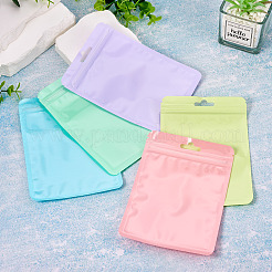 25Pcs 5 Colors Rectangle Plastic Yin-Yang Resealable Packaging Bags&nbsp;ABAG-TA0001-27B