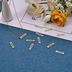 12Pcs 4 Style Brass Moon Phase Bar Links & Charms&nbsp;KK-SZ0005-45
