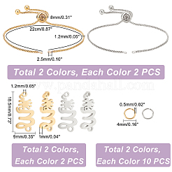 DIY Word Mom Link Slider Bracelet Making Kit&nbsp;DIY-UN0003-70