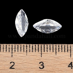 Cubic Zirconia Pointed Back Cabochons&nbsp;ZIRC-M003-10x5mm-007