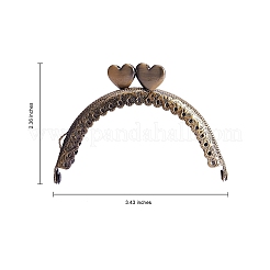 3Pcs 3 Colors Iron Purse Frames Handles&nbsp;IFIN-SZ0001-15