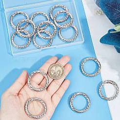 16Pcs Zinc Alloy Spring Gate Rings&nbsp;FIND-SP0001-09