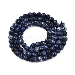 Dyed Natural White Jade Beads Strands&nbsp;G-T140-4mm-B01