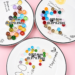 30Pcs Transparent K9 Glass Beads&nbsp;GLAA-YW0004-16A
