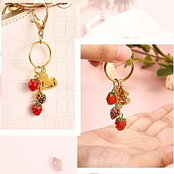 18Pcs Mixed Enamel Fruits Charms Pendant Imitation Fruit Charm Colorful Alloy Enamel Pendant for Jewelry Necklace Bracelet Earring Making Crafts&nbsp;JX186A