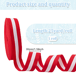 25 Yards Polyester Striped Ribbons&nbsp;OCOR-GO0001-29E