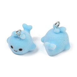Flocky Resin Pendants&nbsp;FIND-A052-04A
