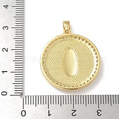 Brass Micro Pave Clear Cubic Zirconia Pendants&nbsp;LS-KK-U046-08G