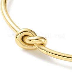 304ステンレススチール製カフバングル  ゴールドカラー  コイル  内径：2-1/2インチ（6.25cm）&nbsp;BJEW-G685-01A
