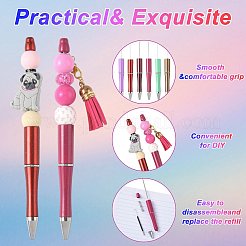 10Pcs ABS Plastic & Iron Ball-Point Pen&nbsp;AJEW-FS0001-41E