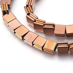 Electroplate Non-magnetic Synthetic Hematite Bead Strands&nbsp;G-I208-13-H