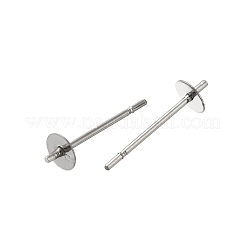 Anti-Tarnish 304 Stainless Steel Stud Earring Findings&nbsp;STAS-P370-01B-P