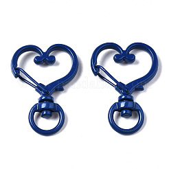 Spray Painted Eco-Friendly Alloy Swivel Snap Hooks Clasps&nbsp;X-PALLOY-T080-17-NR