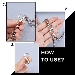 12個 6色 亜鉛合金 DIY バッグ 調節可能な留め具 アクセサリー  バッグバックル  ミックスカラー  2.75x1.3x0.7cm  2個/カラー&nbsp;FIND-PH0002-89