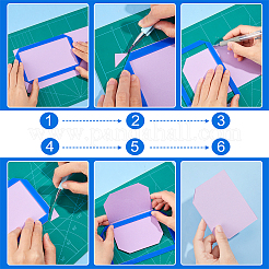 1 Set 3 Sizes Acrylic Sticky Notes Bookbinding Guide Template&nbsp;DIY-BC0012-62