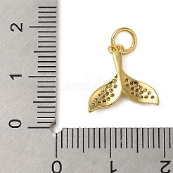 Rack Plating Brass Micro Pave Cubic Zirconia Charms&nbsp;KK-P279-24G