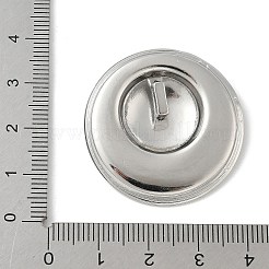 304ステンレスペンダント  フラットラウンドのチャーム  変色防止  ステンレス鋼色  33x6mm  穴：5.5x3mm&nbsp;STAS-D376-14P