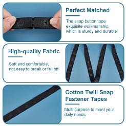 10 Yards Polyester Sewing Snap Button Tape&nbsp;DIY-OC0013-04A