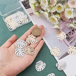 24Pcs 2 Colors Brass Pendants&nbsp;KK-OC0001-24