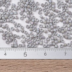 MIYUKIデリカビーズ  シリンダー  日本製シードビーズ  11/0  （db1508)不透明ライトスモークab  1.3x1.6mm  穴：0.8mm  約10000個/袋  50 G /袋&nbsp;SEED-X0054-DB1508