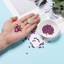375G 15 Colors Baking Paint K9 Glass Seed Beads&nbsp;SEED-JP0004-03-4mm