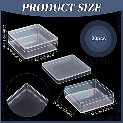 Square Acrylic Storage Boxes&nbsp;CON-WH0125-10A