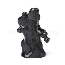 ハロウィーンの飾り  樹脂像ディスプレイ装飾  マイクロ風景の家の装飾  ブラック  39x24x15mm&nbsp;DJEW-O002-02A