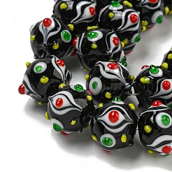 Handmade Lampwork Beads Strands&nbsp;LAMP-N025-05F