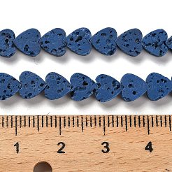 Synthetic Lava Rock Dyed Beads Strands&nbsp;G-R010-01I