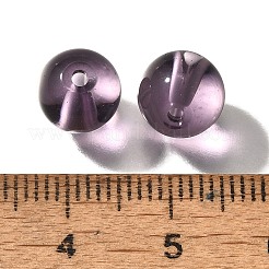 K9ガラス  模造オーストリアクリスタルビーズ  ラウンド  パープル  7.5x8mm  穴：1.4mm&nbsp;GLAA-R004-02A