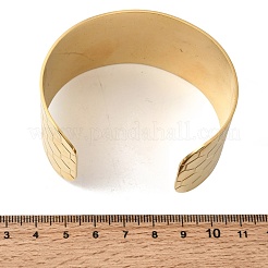 316L Surgical Stainless Steel Cuff Bangles&nbsp;BJEW-D454-01A-G