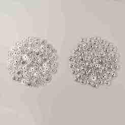 プラスチック製のスナップボタン  衣服のボタン  フラットラウンド  透明  18x5mm&nbsp;BUTT-WH0028-27