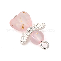 Frosted Transparent Acrylic Pendants&nbsp;PALLOY-JF04203-01