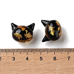 Handmade Foil Glass Beads&nbsp;LAMP-D005-01A