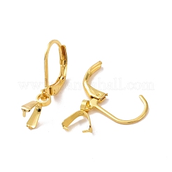 304ステンレススチールフレンチフックピアス金具  アイスピックピンチベイル付き  ゴールドカラー  23.5mm  ピン：0.5mm&nbsp;STAS-G283-01G