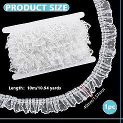10M Polka Dot Polyester Gauze Wrinkle Ribbon&nbsp;OCOR-PH0007-99A