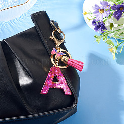 Alloy Resin Butterfly Keychains&nbsp;KEYC-TADJ0002-02G-A