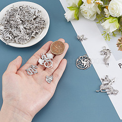 70Pcs Tibetan Style Alloy Pendants&nbsp;FIND-UN0007-70