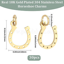 30Pcs 304 Stainless Steel Charms&nbsp;STAS-BBC0010-14A