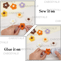 48Pcs 8 Colors Hand-woven Cotton Ornament Accessories&nbsp;DIY-CY0002-57B