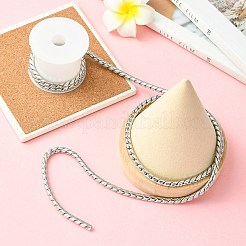 1m 304ステンレススチールリンクチェーン  ハンダ付け  スプールで  変色しない  1個のプラスチックスプール付き  ステンレス鋼色  4.8mm&nbsp;CHS-CJ0001-43