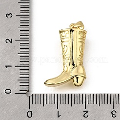 真鍮チャーム  靴チャーム  ラックめっき  持続的なメッキ  カドミウムフリー＆鉛フリー  18KGP本金メッキ  24x16x7.5mm  穴：3.5x2mm&nbsp;KK-U072-29G
